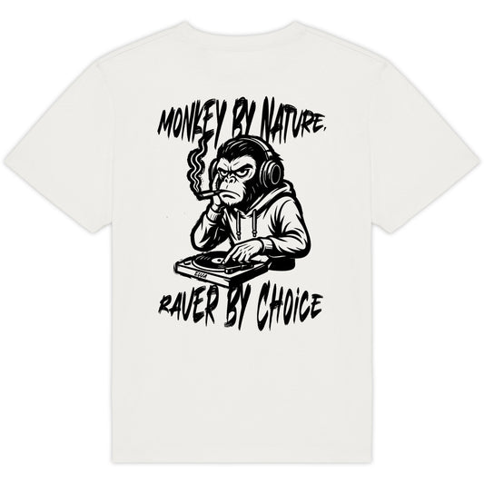 ELVA - Monkey Raver White Oversize