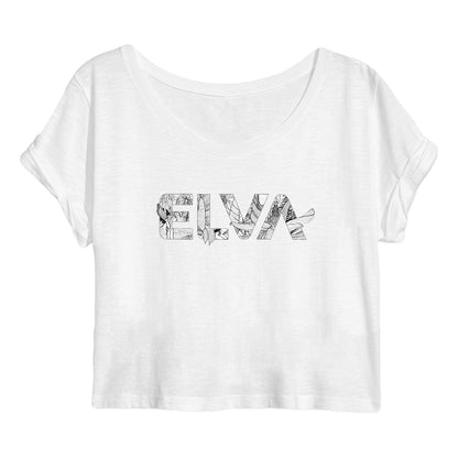 ELVA - Crop top Flowers