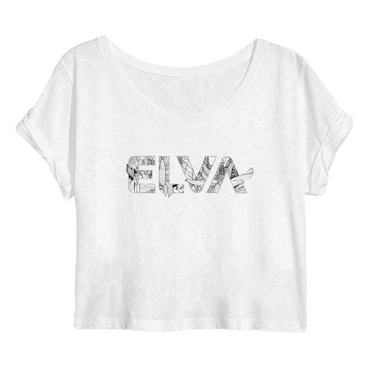 ELVA - Crop top Flowers