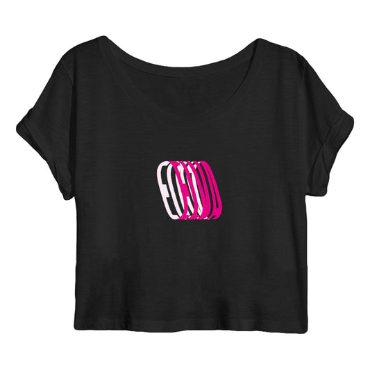 ELVA - Crop Top Logo3D Pink